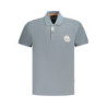 POLO NAPAPIJRI MANGA CORTA HOMBRE GRIS