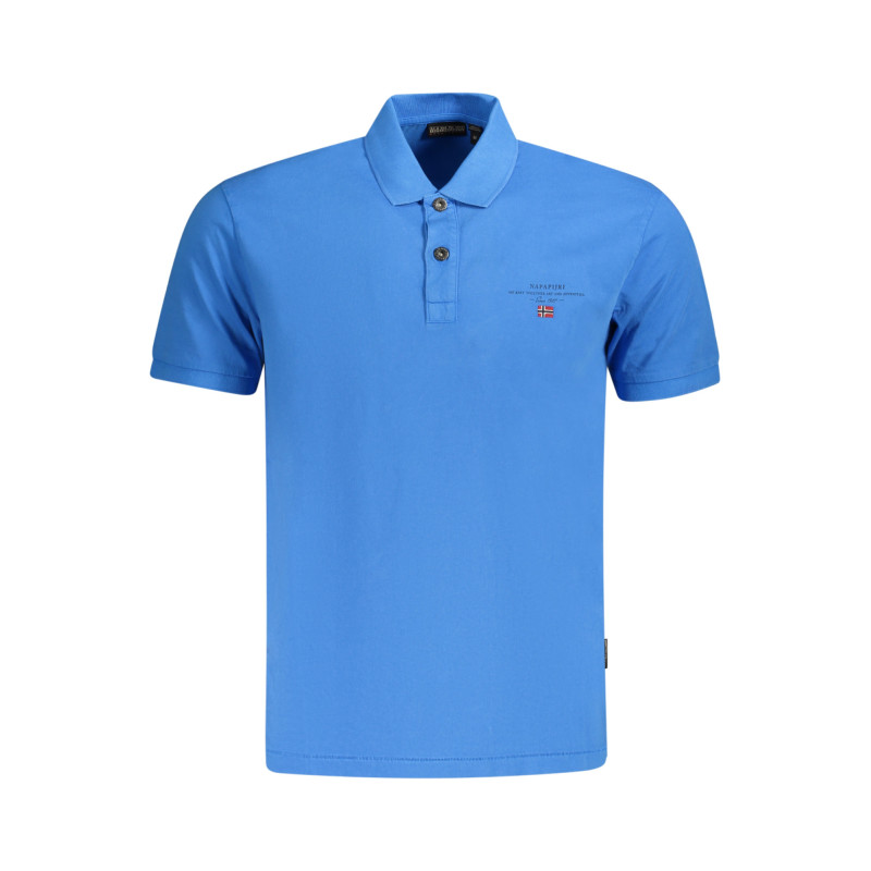 POLO NAPAPIJRI MANGA CORTA HOMBRE AZUL