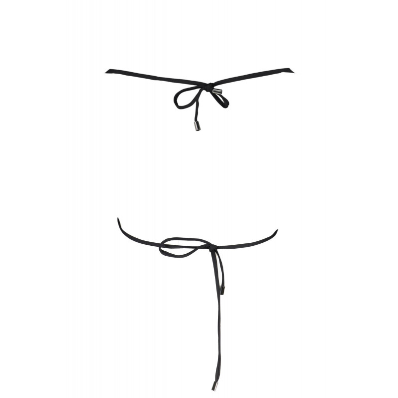 KARL LAGERFELD SWIMSUIT PARTS ABOVE WOMAN BLACK