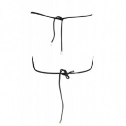 KARL LAGERFELD SWIMSUIT PARTS ABOVE WOMAN BLACK