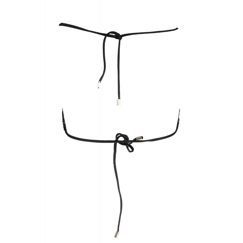 KARL LAGERFELD SWIMSUIT PARTS ABOVE WOMAN BLACK