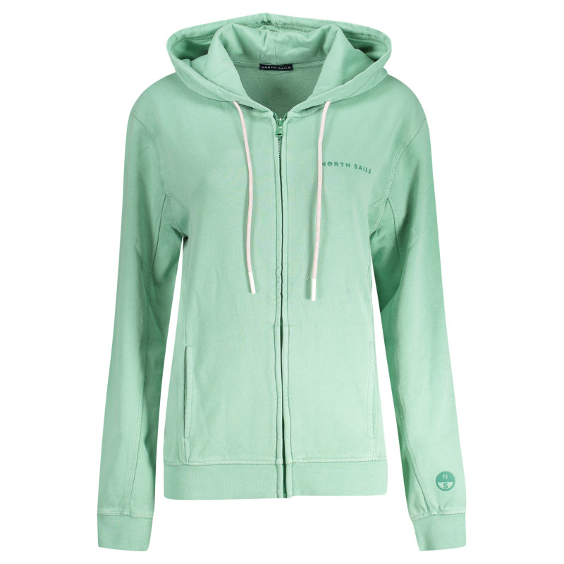 NORTH SAILS FELPA CON ZIP DONNA VERDE