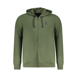 US GRAND MEN'S GREEN ZIP-UP SWEATSHIRT