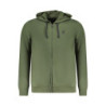US GRAND MEN'S GREEN ZIP-UP SWEATSHIRT