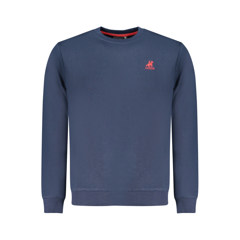 US GRAND Herren-Sweatshirt mit Reißverschluss, blau
