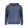 SUDADERA AZUL CON CREMALLERA PARA HOMBRE US GRAND