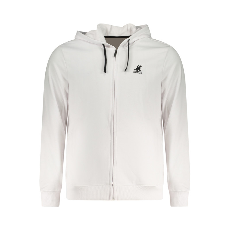 SUDADERA BLANCA CON CREMALLERA PARA HOMBRE US GRAND