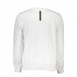 CAVALLI CLASS SWEAT SANS ZIP HOMME BLANC