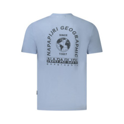 NAPAPIJRI T-SHIRT MANICHE CORTE UOMO AZZURRO
