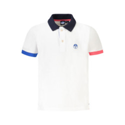 POLO MANCHES COURTES NORTH SAILS ENFANT BLANC