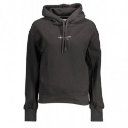 SUDADERA CALVIN KLEIN SIN CREMALLERA MUJER NEGRO