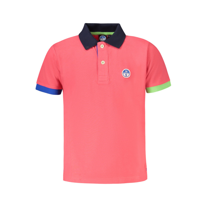 POLO MANCHES COURTES NORTH SAILS ENFANT ROSE