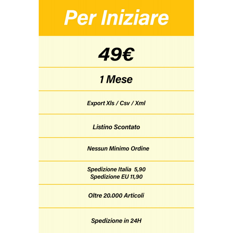 SERVIZIO DROP SHIPPING 1 MESE