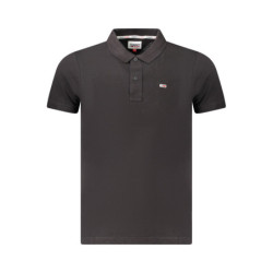 Polo à manches courtes pour homme Tommy Hilfiger, noir