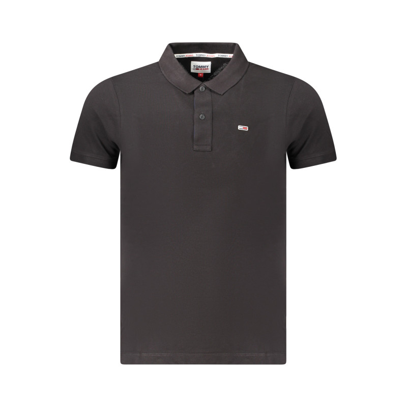 TOMMY HILFIGER HERREN KURZARM-POLO SCHWARZ