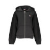 Sweat zippé Tommy Hilfiger pour femme, noir