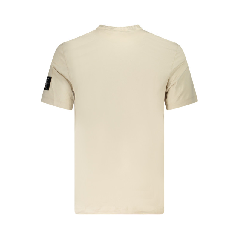 T-SHIRT À MANCHES COURTES CALVIN KLEIN HOMME BEIGE