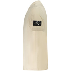 CALVIN KLEIN T-SHIRT MANICHE CORTE UOMO BEIGE