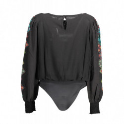 DESIGUAL BODY MANICHE LUNGHE DONNA NERO