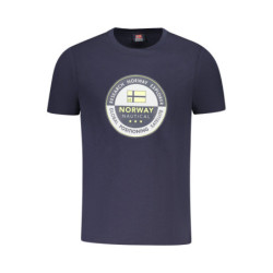 T-SHIRT MANCHES COURTES HOMME NORVÈGE 1963 BLEU