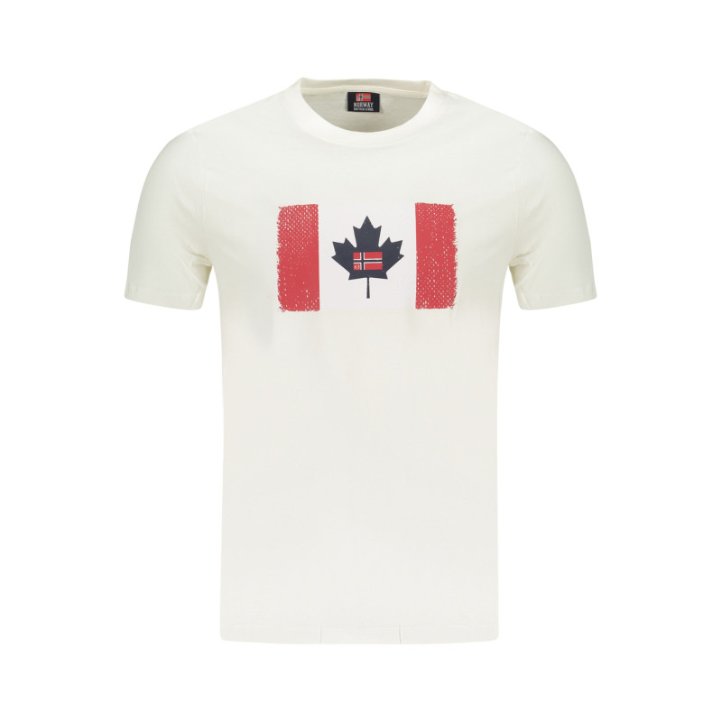 NORUEGA 1963 CAMISETA DE MANGA CORTA PARA HOMBRE BLANCA