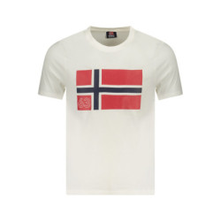 NORWEGEN 1963 HERREN KURZARM T-SHIRT WEISS