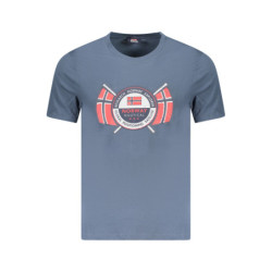 NORWEGEN 1963 HERREN KURZARM T-SHIRT BLAU