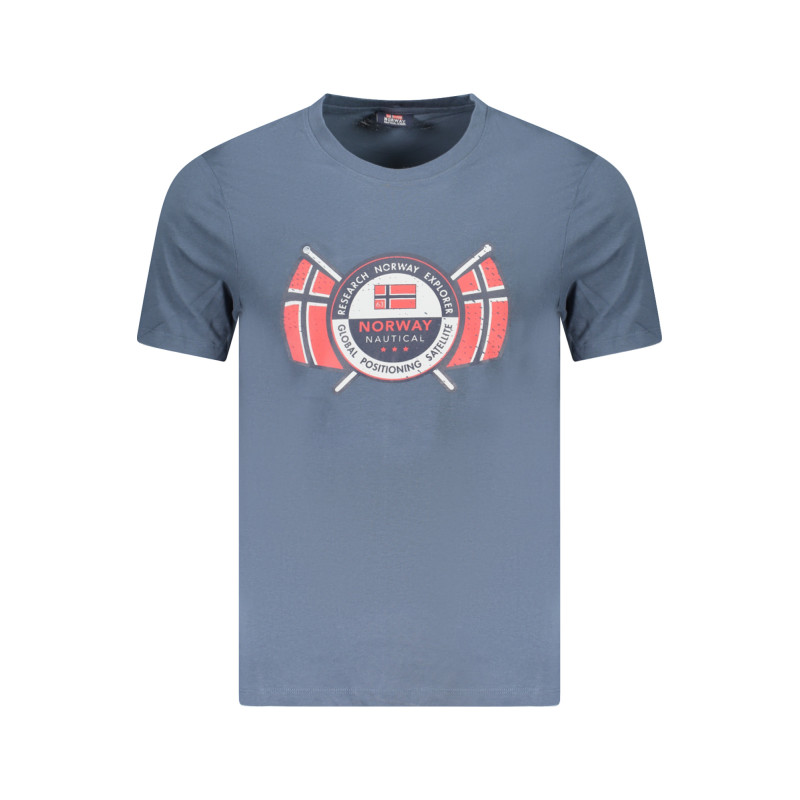 NORUEGA 1963 CAMISETA DE MANGA CORTA PARA HOMBRE AZUL