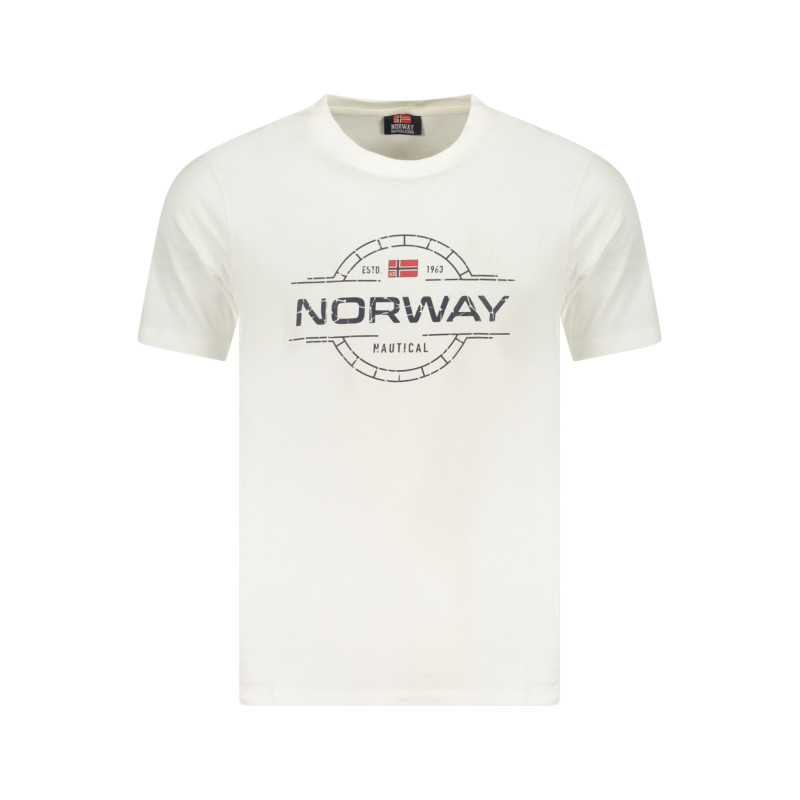 NORUEGA 1963 CAMISETA DE MANGA CORTA PARA HOMBRE BLANCA