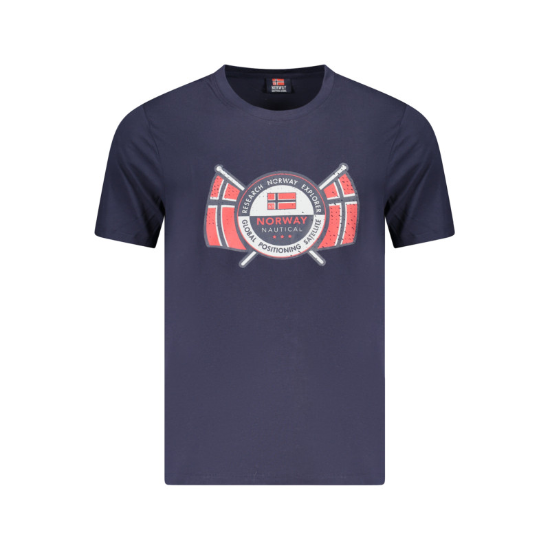 NORUEGA 1963 CAMISETA DE MANGA CORTA PARA HOMBRE AZUL