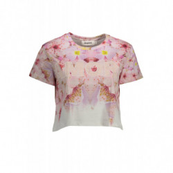 CAMISETA MANGA CORTA MUJER DESIGUAL ROSA