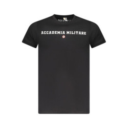 T-SHIRT NOIR À MANCHES COURTES POUR HOMMES DE L'ACADÉMIE MILITAIRE