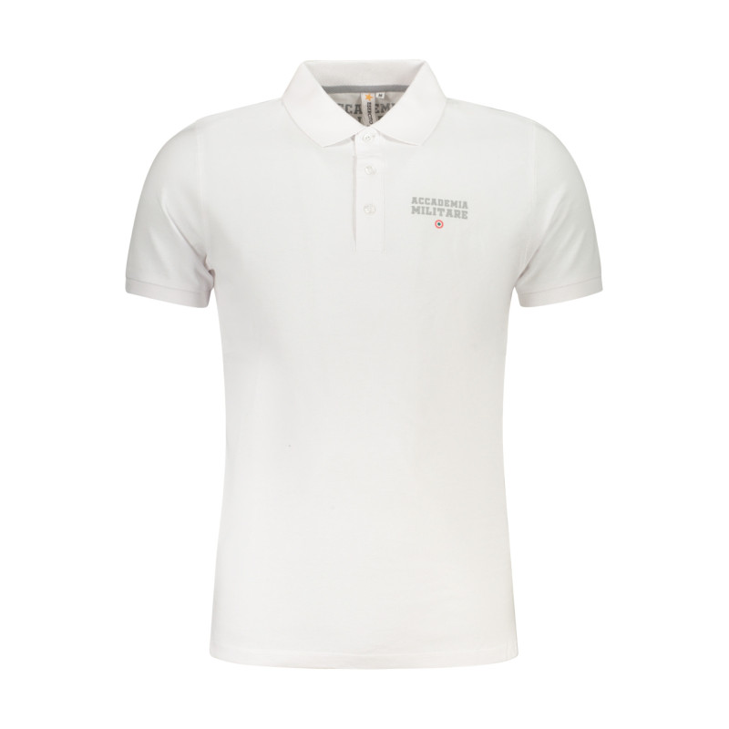 MILITARY ACADEMY HERREN KURZARM-POLO WEISS