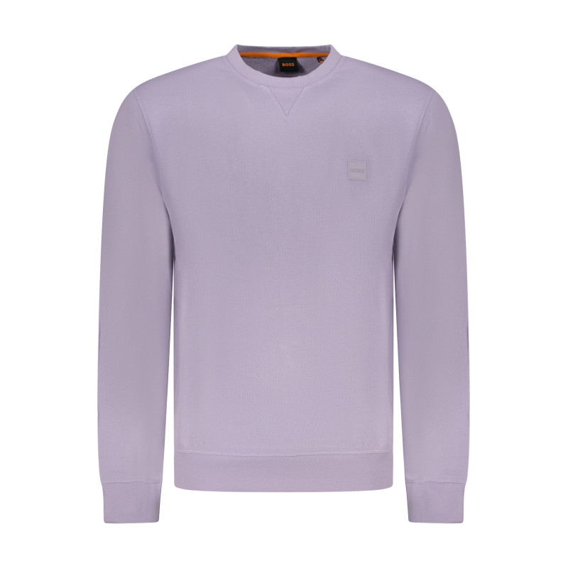 BOSS FELPA SENZA ZIP UOMO VIOLA