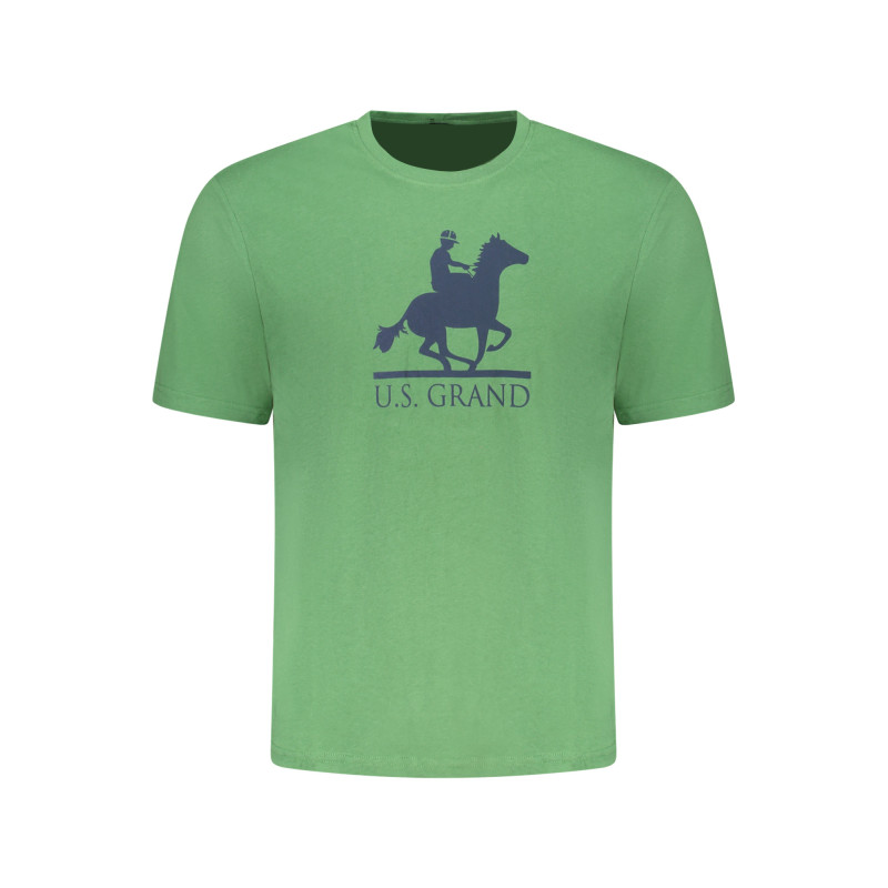 T-shirt vert à manches courtes pour homme US GRAND