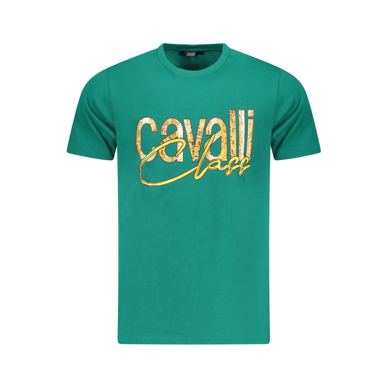 CAMISETA CAVALLI CLASS MANGA CORTA HOMBRE VERDE