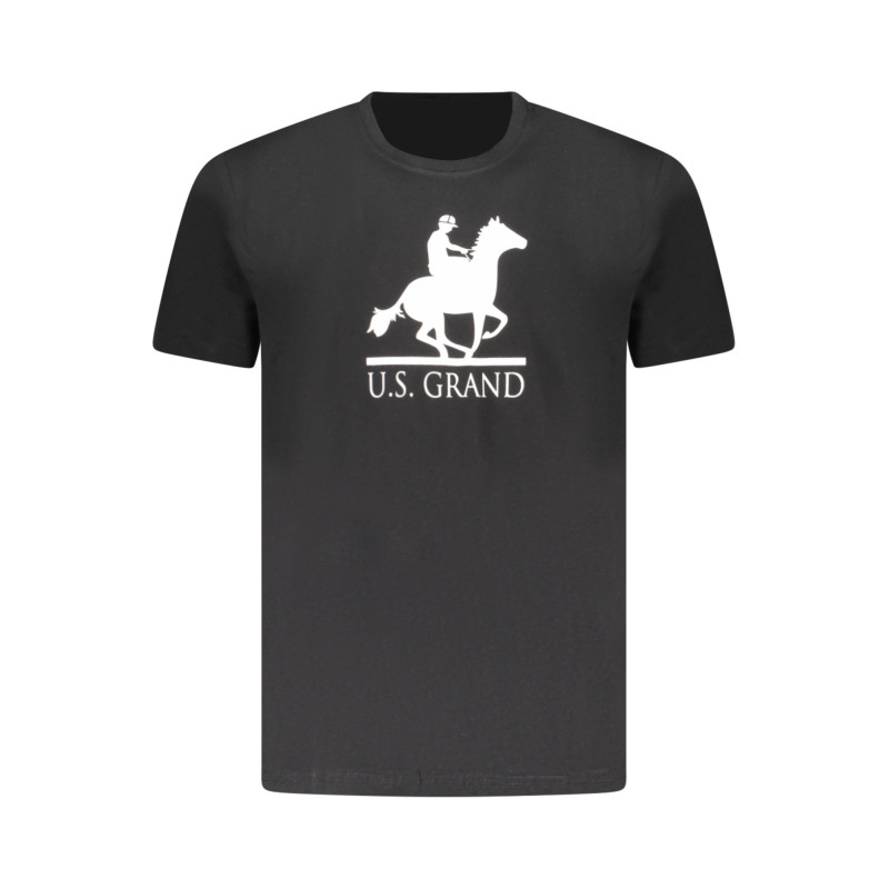 T-shirt noir à manches courtes pour homme US GRAND