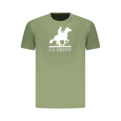 US GRAND MEN'S SHORT-SLEEVED GREEN T-SHIRT