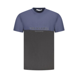 TRUSSARDI MEN'S SHORT SLEEVE T-SHIRT BLUE