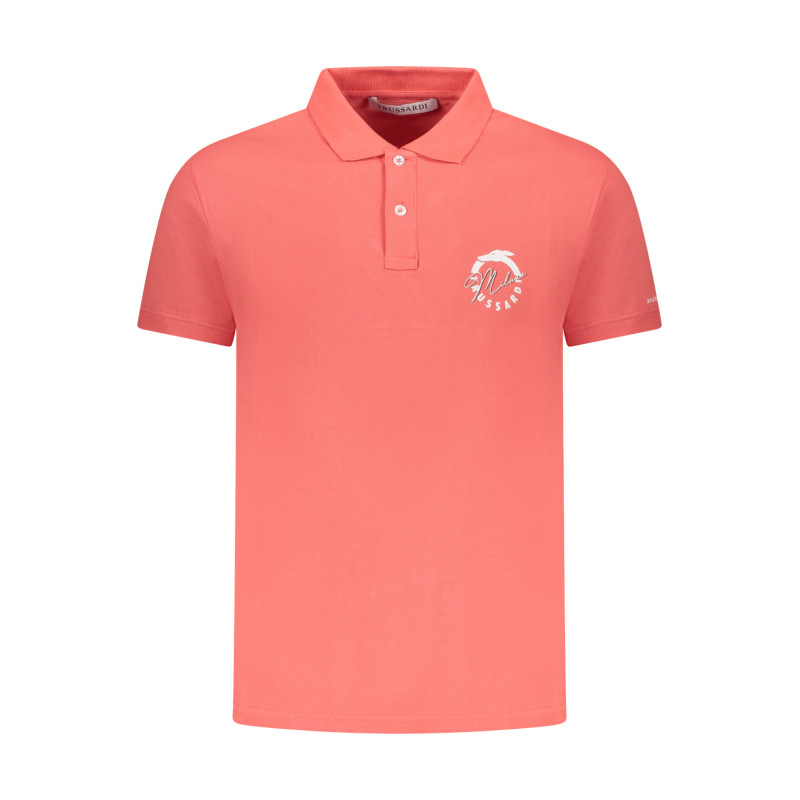 Trussardi Poloshirt für Herren, kurzärmelig, Rosa