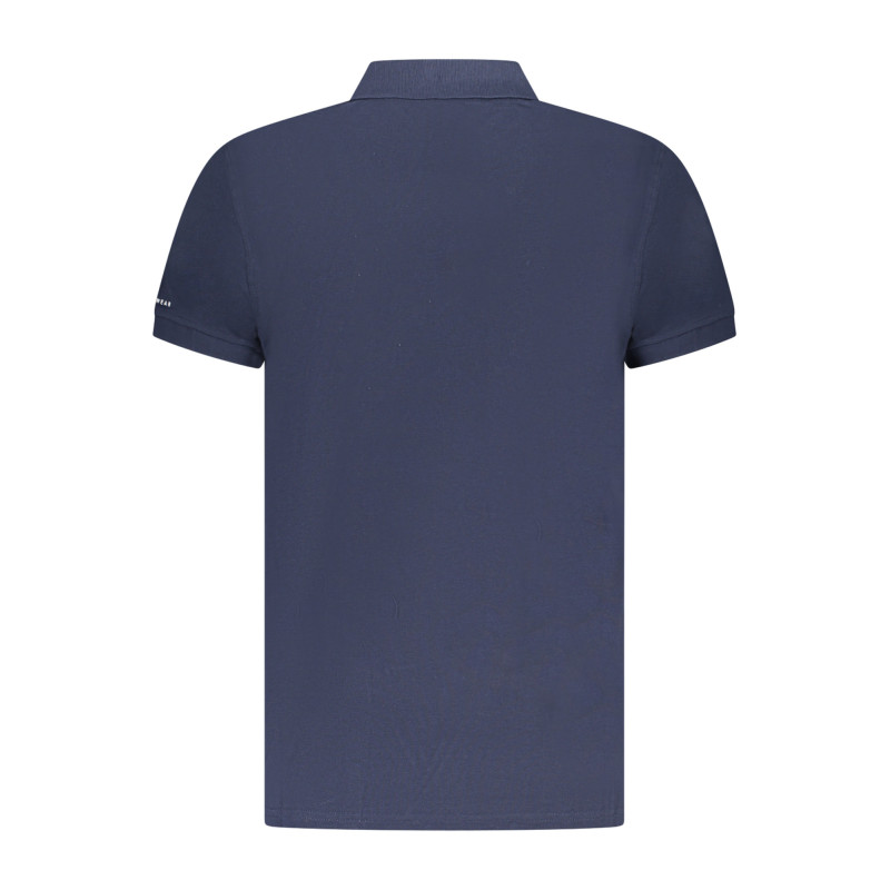 POLO TRUSSARDI MANGA CORTA HOMBRE AZUL