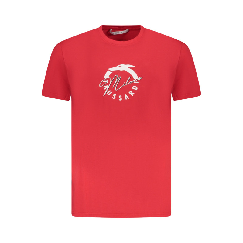 TRUSSARDI T-SHIRT MANICHE CORTE UOMO ROSSO