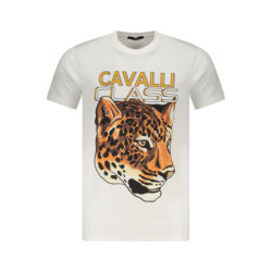 CAVALLI CLASS SHORT SLEEVE T-SHIRT MEN WHITE