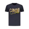 CAVALLI CLASS SHORT SLEEVE T-SHIRT MEN BLUE