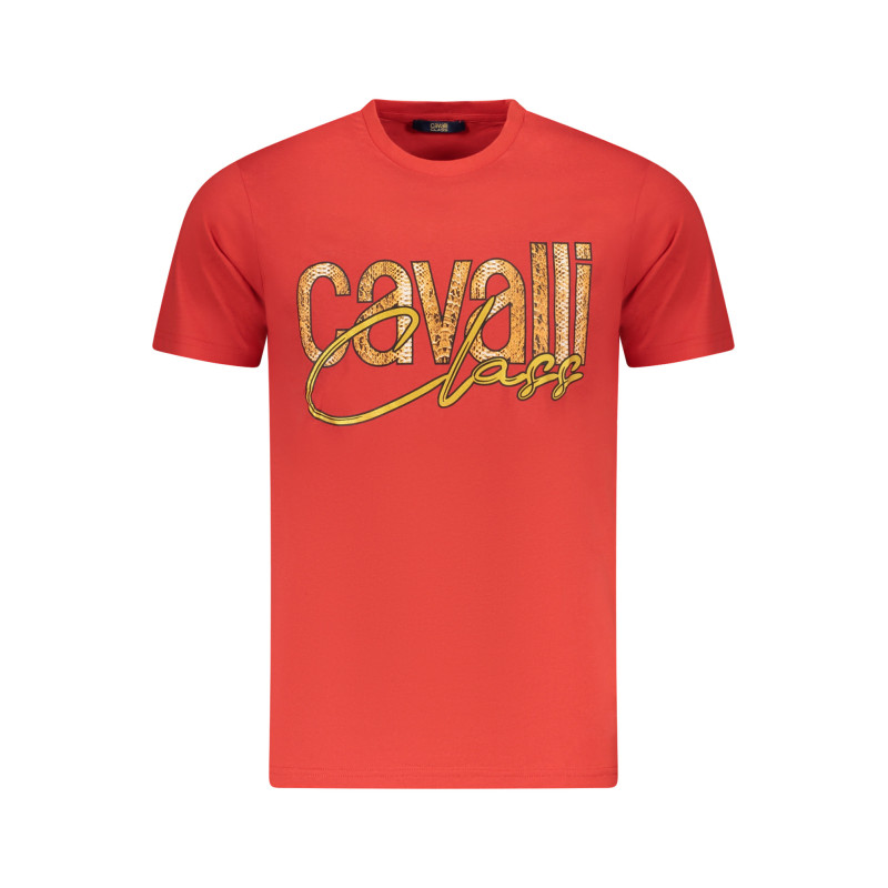 CAMISETA DE MANGA CORTA CAVALLI CLASS HOMBRE ROJA