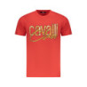 T-SHIRT À MANCHES COURTES CAVALLI CLASS HOMME ROUGE