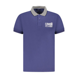 CAVALLI CLASS POLO MANCHES COURTES HOMME BLEU