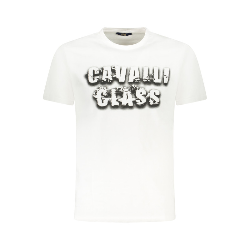CAVALLI CLASS KURZARM-T-SHIRT HERREN WEISS