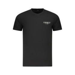 T-SHIRT À MANCHES COURTES CAVALLI CLASS HOMME NOIR