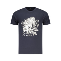CAMISETA CAVALLI CLASS DE MANGA CORTA PARA HOMBRE AZUL